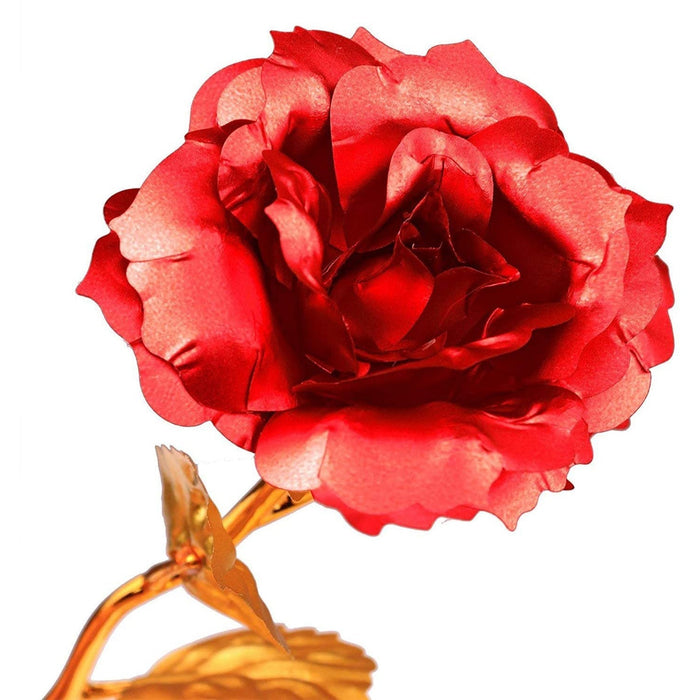 24k Gold Rose,hicoosee Gold Foil Plated Rose with LOVE Stand and Gift Box by Your Brand