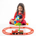 Mini train play set for kids, colorful and fun