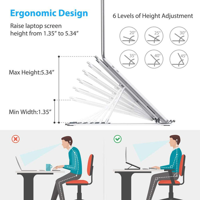 Adjustable, Portable & Foldable Laptop Stand Compact and Convenient for Easy Use by Your Brand