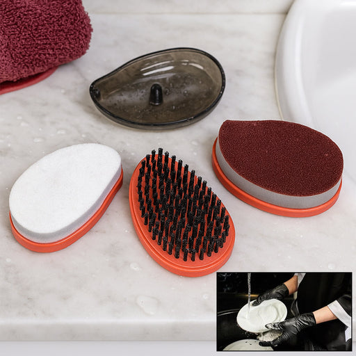 Plastic Wet and Dry Brush for home (Multicolor, 3 Units) by Your Brand