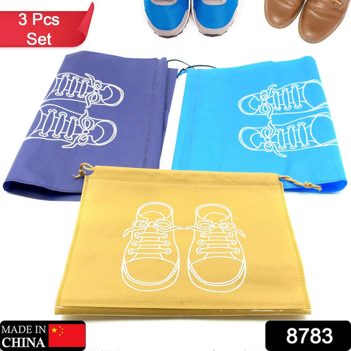 BEACH BAG SHOES STORAGE BAG CLOSET ORGANIZER NON-WOVEN TRAVEL PORTABLE BAG WATERPROOF POCKET CLOTHING CLASSIFIED HANGING BAG SHOE BAG LUGGAGE TRAVEL PORTABLE SHOE POUCH NON WOVEN TRANSPARENT WINDOW (3 PC ) by Your Brand