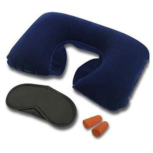 3in1 Air Travel Kit with Pillow, Ear Buds & Eye Mask by Your Brand