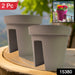 Creative Flower pot Balcony Flower Pot Holder (2 Pc) by Your Brand