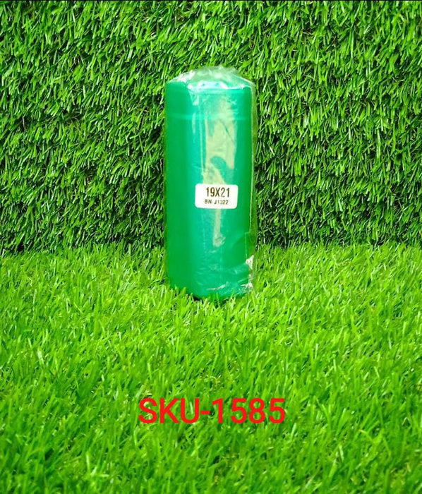 Bio-degradable Eco Friendly Garbage / Trash Bags Rolls (19" x 21") (Green) by Your Brand