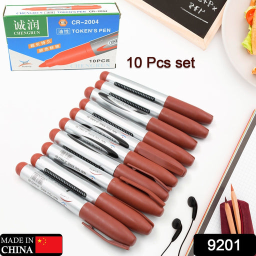 10Pc Marron Marker Permanent (10 Pc Set) by Your Brand