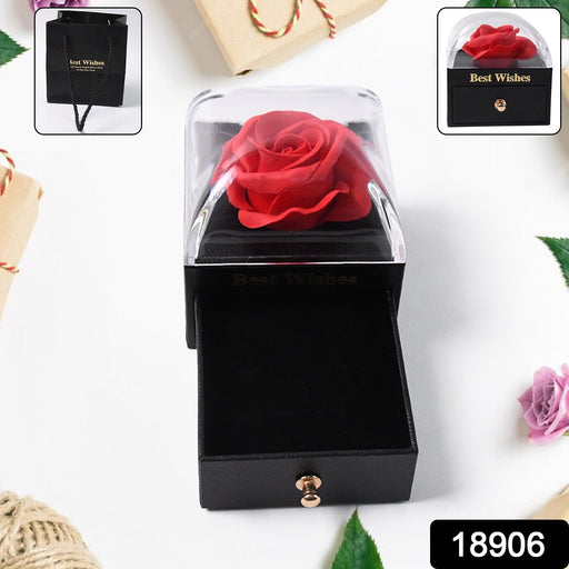 Preserved Eternal Rose Flower Gift Box Drawer (1 Pc) by Your Brand