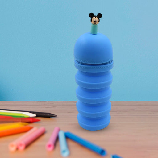 Silicone Telescopic Pencil Case – Large Capacity Zipper Case for School & Office by Your Brand