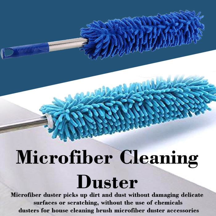 Microfiber Cleaning Duster with Extendable Rod for Home Car Fan Dusting by Your Brand