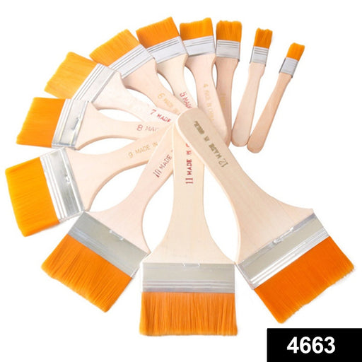 Artistic Flat Painting Brush - Set of 12 by Your Brand