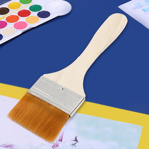 Flat Paint Big Size Brush for Watercolor & Acrylic Painting( Multicolor 2 Pc Set) by Your Brand