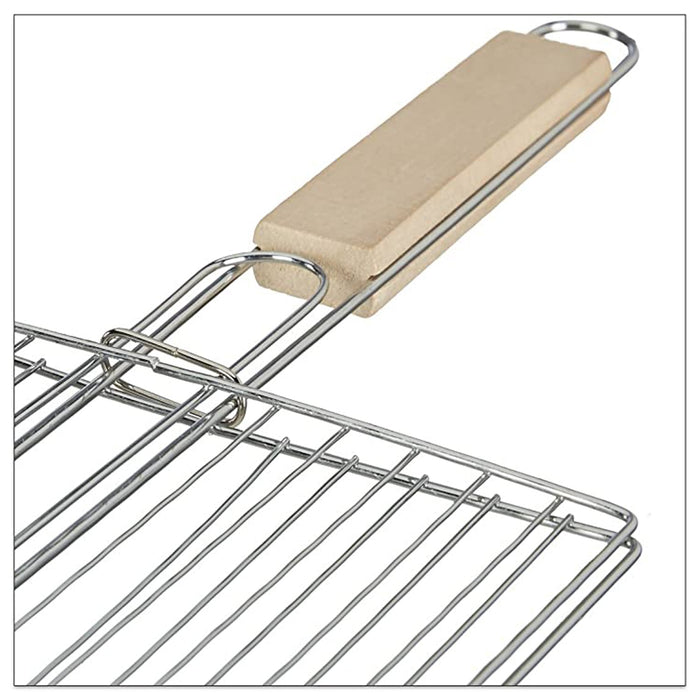 Kitchen Square Roaster Grill Barbecue Grill with Wooden Handle by Your Brand
