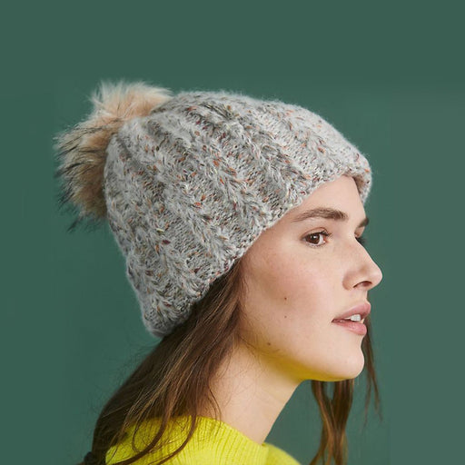 Mix Design Winter cap for Women Warm Thick Cotton Lining Skull Cap by Your Brand