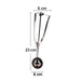 Ice cream scooper with pointed edge