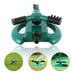 3 Arm 360° Sector Rotating Water Sprinkler Garden Pipe Hose Irrigation Yard by Your Brand