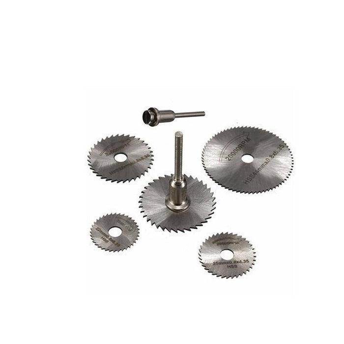6pcs Metal HSS Circular Saw Blade Set Cutting Discs for Rotary Tool by Your Brand