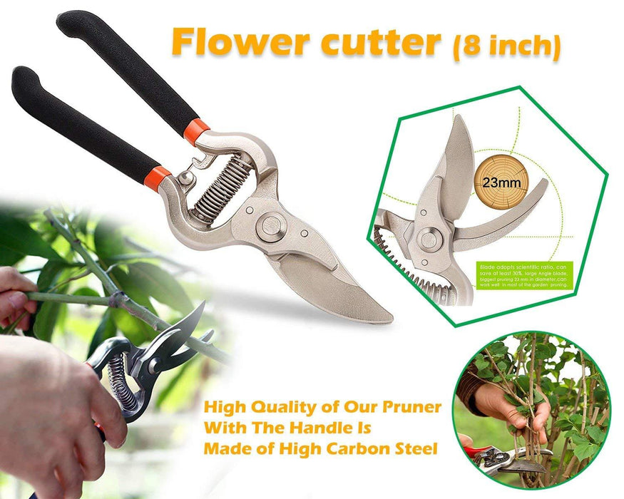 Garden Shears Pruners Scissor, flower cutter (8 inch) by Your Brand