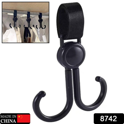 360° Rotating Multi-Purpose Baby Carriage Hook – For Strollers, Cars & More (1 Pc) by Your Brand