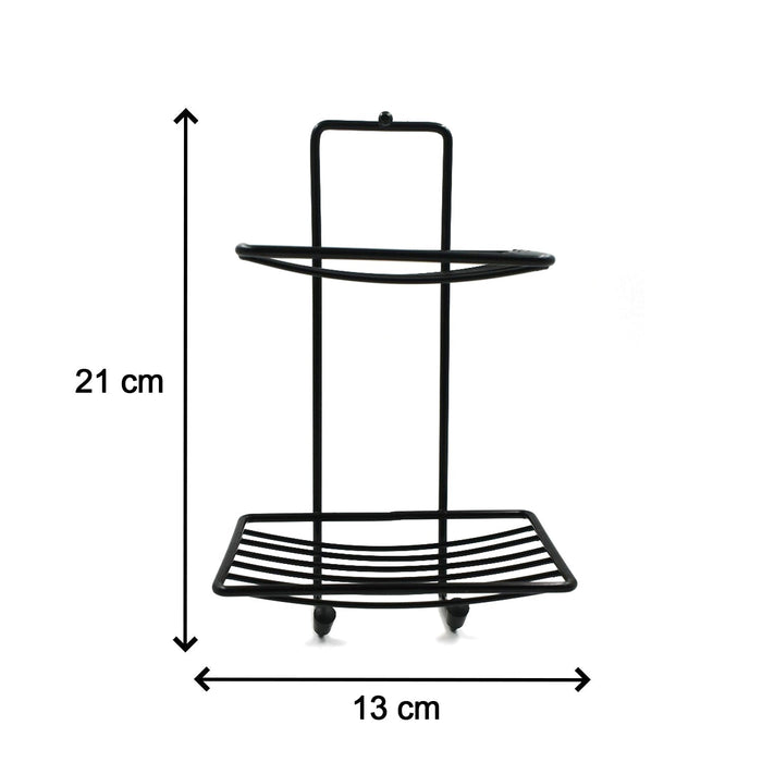 2-Layer Stainless Steel Soap Rack – Bathroom Organizer for Holding Soaps by Your Brand