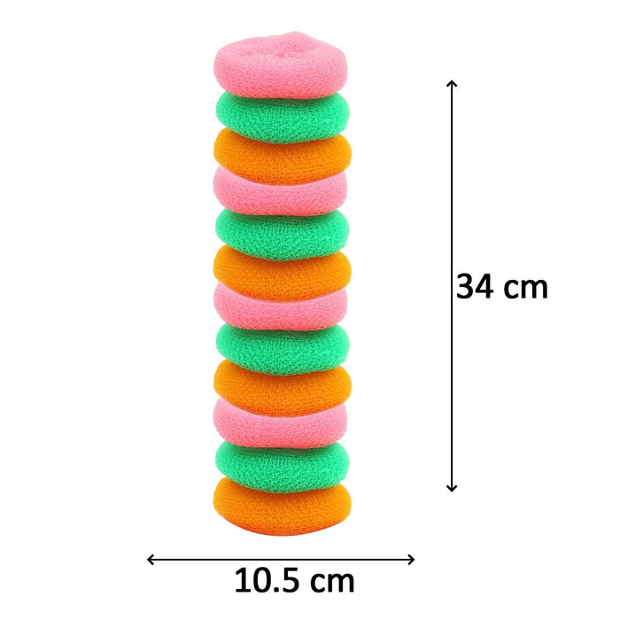 Plastic Scrubber Round Nylon Scrubbers (Pack of 12) by Your Brand