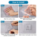 Convenient wall holder for kitchen and bathroom use.