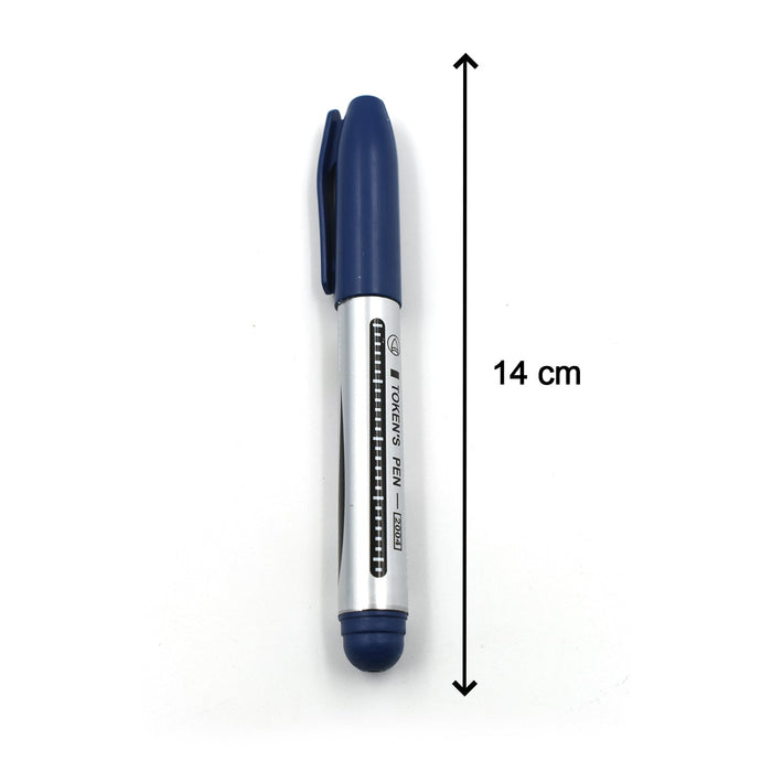 10Pc Permanent Blue Marker and pen used in studies by Your Brand