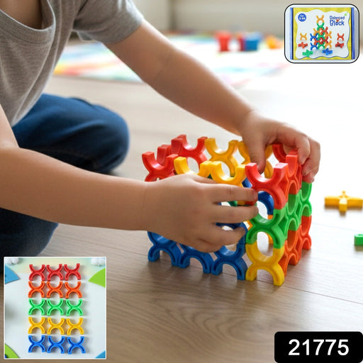 Balanced Block Colorful Interlocking Stacking Toy (1 Set) by Your Brand