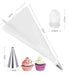 Cake decorating kit with nozzles and piping bag
