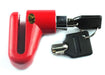 Wheel padlock disc lock for motorcycles and scooters