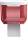 Waterproof tissue dispenser with phone holder, self-adhesive