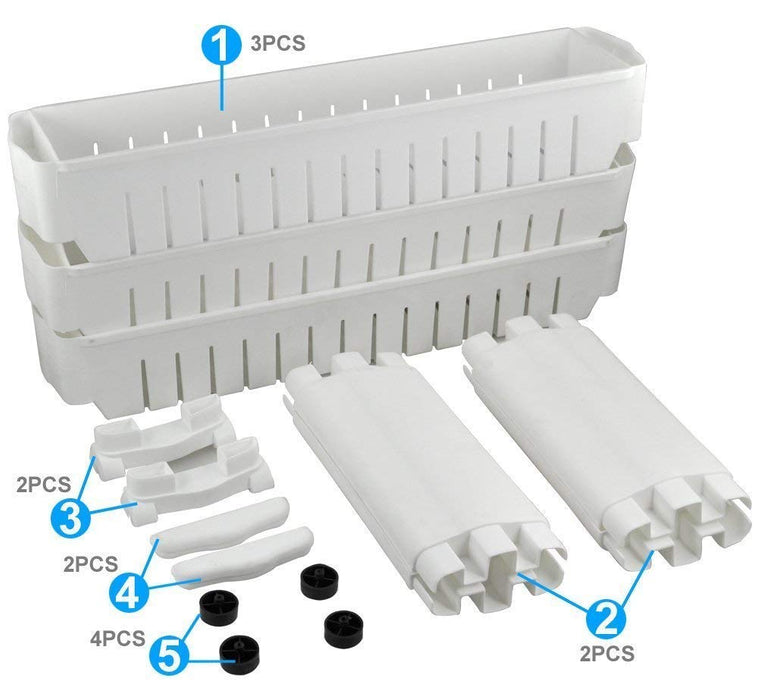 Multipurpose 3 Layer Slim Side Space Saving Storage Organizer Rack Shelf by Your Brand