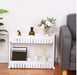 Multipurpose 2 Layer Slim Side Space Saving Storage Organizer Rack Shelf by Your Brand