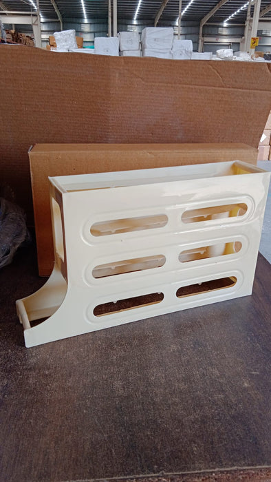 3-Layer Rolling Egg Storage Rack Dispenser (1 Pc)