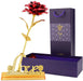 24k Gold Rose,hicoosee Gold Foil Plated Rose with LOVE Stand and Gift Box by Your Brand