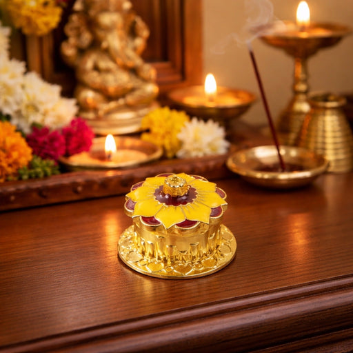 Decorative Golden Kankavati (1 Pc, Mix Design) by Your Brand