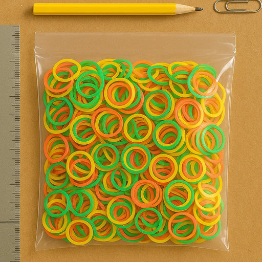 Rubber Band For Office/Home and Kitchen Accessories Item Products, Elastic Rubber Bands, Flexible Reusable Nylon Elastic Unbreakable, For Stationery, School Multicolor (1 Inch, 50 GM), Hair accessories by Your Brand
