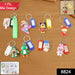 Cartoon Character Keychain with Name Tag (Mix Design, 1 Pc) by Your Brand