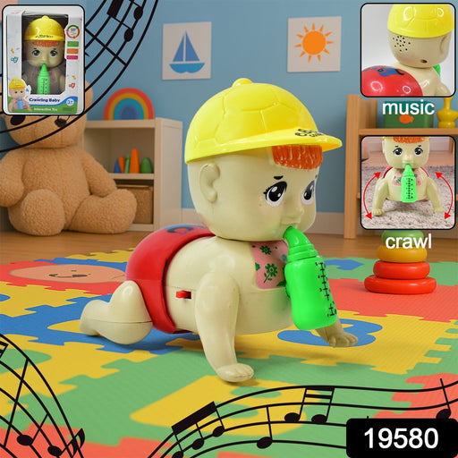 Battery Operated Crawling Baby Toy with Music by Your Brand