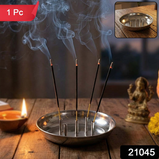 Stainless Steel Lotus Agarbatti Stand SIA-5 (1 Pc) by Your Brand
