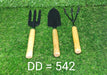 Gardening Tools - Hand Cultivator, Small Trowel, Garden Fork (Set of 3) by Your Brand