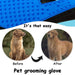 Pet Grooming Deshedding Glove (1 Pc, Mix Color) by Your Brand
