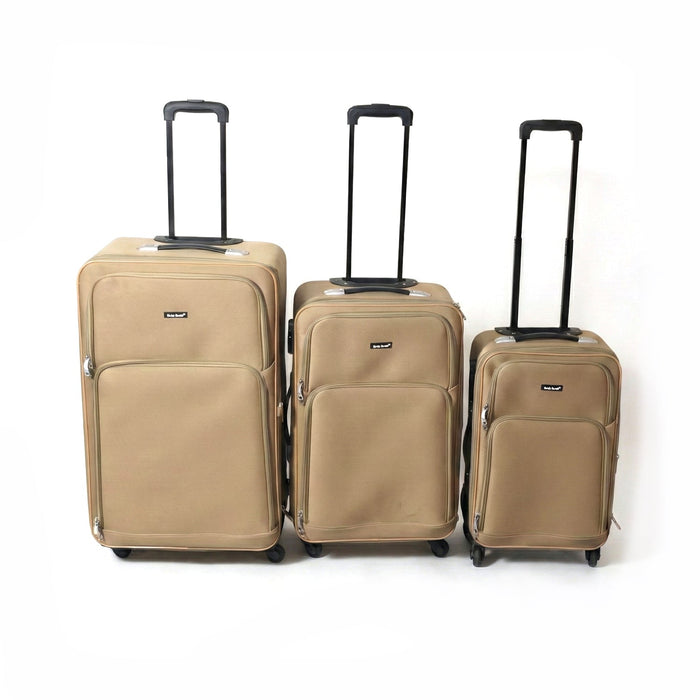 3 In 1 Soft side Trolley Luggage Set 3 Piece by Your Brand