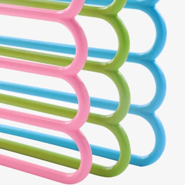 5 in 1 Multipurpose Plastic Hanger, Assorted (5-Layer) by Your Brand