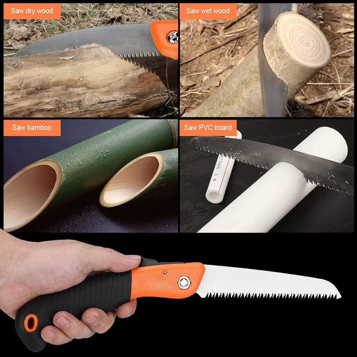 Folding Saw(180 mm) for Trimming, Pruning, Camping. Shrubs and Wood by Your Brand