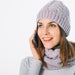 Cap for Winter Woolen Knitted Black Inside Fur Caps by Your Brand