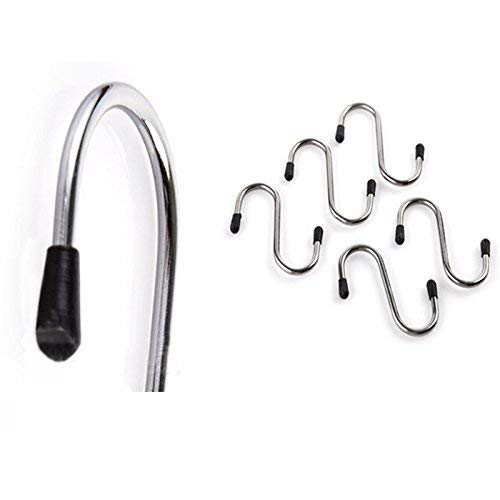 Heavy Duty S-Shaped Stainless Steel Hanging Hooks - 5 pcs by Your Brand