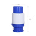 Hand-operated water pump dispenser for convenience.
