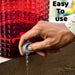 Clear water jug with diamond design for easy pouring