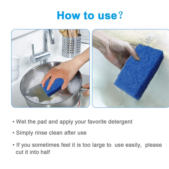 Kitchen Scrubber Pads for Utensils / Tiles Cleaning (Pack of 4) by Your Brand