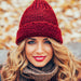 Mix Design Winter cap for Women Warm Thick Cotton Lining Skull Cap by Your Brand