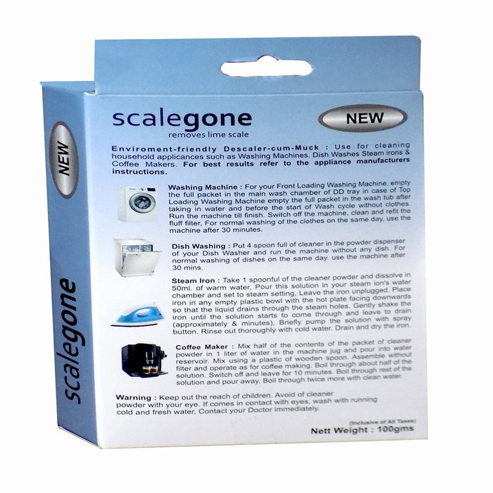 Washing Machine Scalegon Powder for Machine Tub Cleaner (100 gm) by Your Brand
